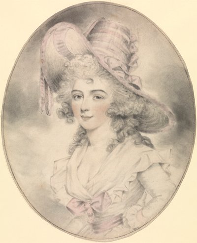 Retrato de uma Senhora, Virado para a esquerda de John Downman