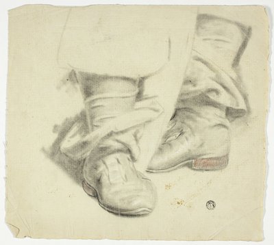 Botas de figura em pé do século XVII de John Downman