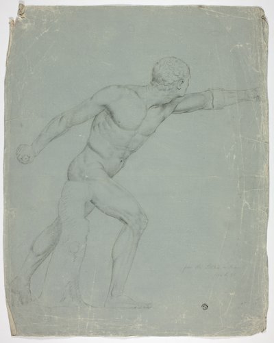 O Gladiador Borghese da estátua em Roma de John Downman