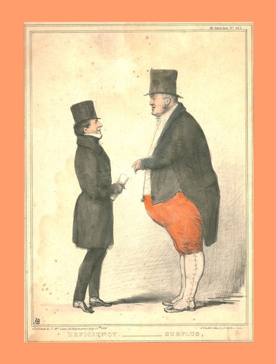 Deficiência. - Excedente., 1836. de John Doyle