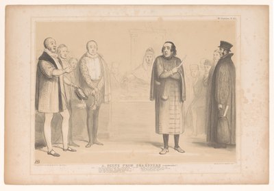 Spotprent conheceu Disraeli como Shylock Uma cena de Shakspere (Compressed!) (título no objeto) HB Sketches (título da série no objeto) de John Doyle