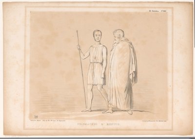 Spotprent conheceu Lord Lincoln e Sir Robert Peel Telêmaco e Mentor (título no objeto) HB Sketches (título da série no objeto) de John Doyle