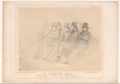 Desenhos animados com diferentes políticos seguidos Um grupo interessante. O infortúnio nos familiariza com estranhos companheiros de cama (título no objeto) HB Sketches (título da série no objeto) de John Doyle