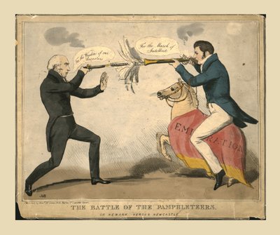 A Batalha dos Panfleteiros. Ou Newark contra Newcastle, 1829. de John Doyle