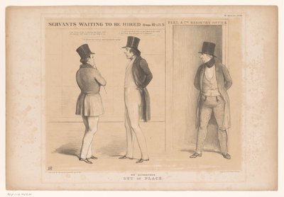 Voor het kantoor van Robert Peel
Não completamente fora do lugar (título sobre o objecto)
HB Sketches (título da série sobre o objecto) de John Doyle