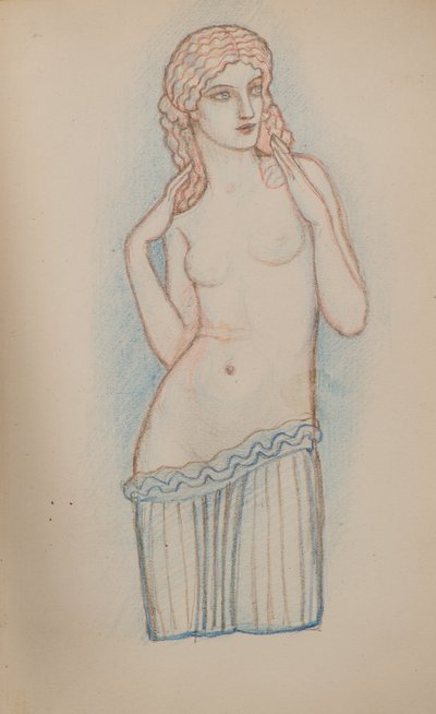 Sem título [Figura feminina] (lápis) de John Duncan
