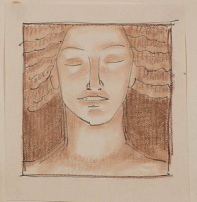 Sem título [Cara masculina] (lápis) de John Duncan