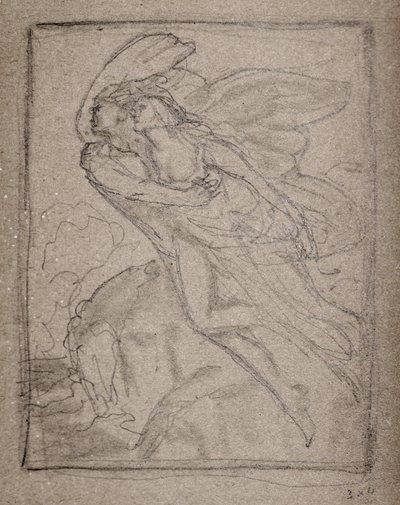 Sem título [Dois anjos] (lápis) de John Duncan