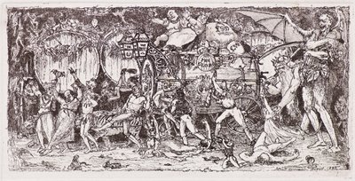 Barril de vinho desenhado por quatro tigres de John Duncan