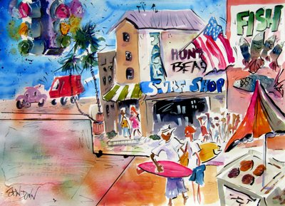 A vida numa cidade costeira de surf de John Dunn