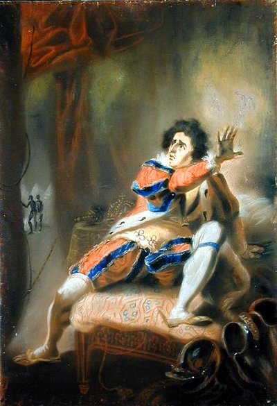 John Philip Kemble (1757-1823) - Richard III de Shakespeare (pastel em velino) de John Eckstein