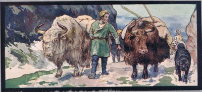 Iates de montanha, ilustração de 