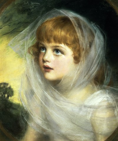 Simplicidade e Inocência, 1900 (pastel) de John Ernest Breun