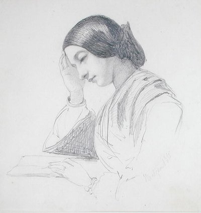Cabeça de uma menina de John Evan Hodgson