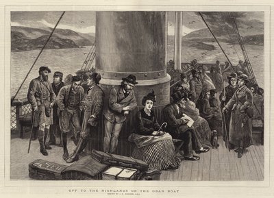 Para as Terras Altas no Barco Oban de John Evan Hodgson