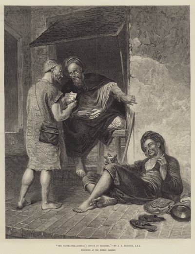 O Postmaster-General Office, em Tânger de John Evan Hodgson