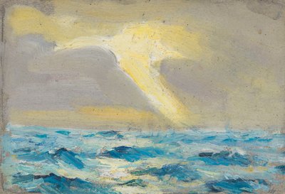 Paisagem marítima, Final do século XIX a meados do século XX (pintura) de John Everett