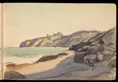 Paisagem marítima, caderno de esboços de John Everett