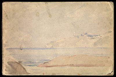 Paisagem marítima, caderno de esboços de John Everett