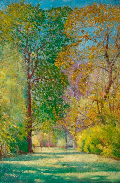 Estudo da Árvore (óleo sobre tela) de John Everett