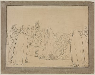 Enéias Mostrou o Corpo de Pallas de Virgils Aeneid, 1843. de John Everett Millais