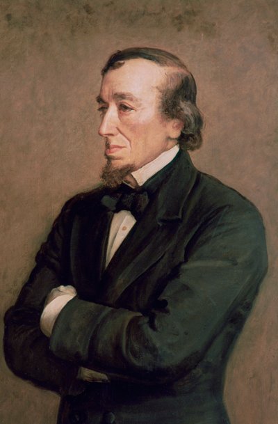 Benjamin Disraeli, conde de Beaconsfield, detalhe, 1881 de John Everett Millais