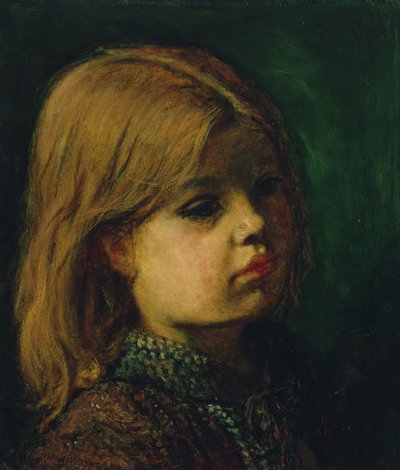 Cabeça de uma menina de John Everett Millais