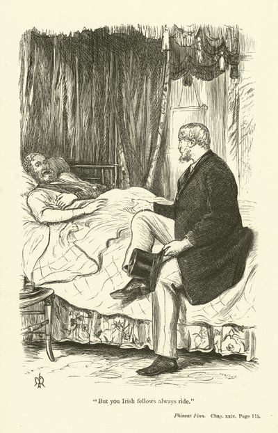 Ilustração para Phineas Finn por Anthony Trollope de John Everett Millais