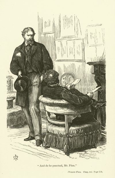 Ilustração para Phineas Finn por Anthony Trollope de John Everett Millais