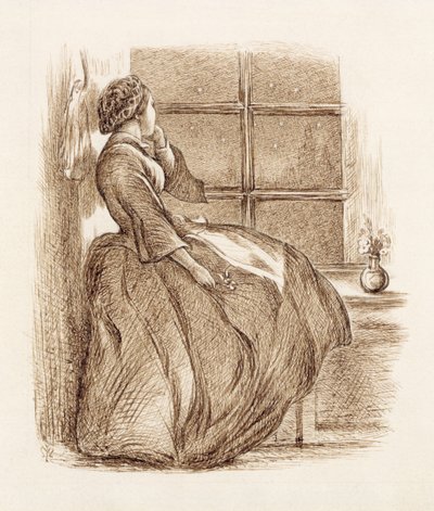 Amor perdido, c.1859 (caneta e tinta) de John Everett Millais