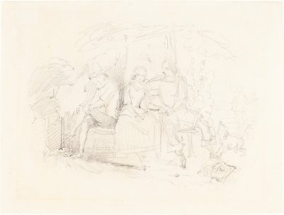 Amantes debaixo de uma árvore de John Everett Millais