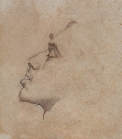 Chefe de retrato de Dante Gabriel Rossetti (1828-82) de John Everett Millais