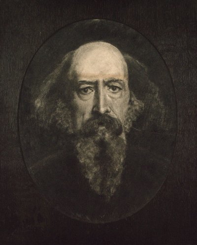 Retrato de Alfred, Lord Tennyson 1809-1892. de John Everett Millais