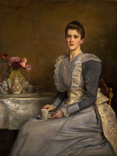 Retrato de Mary Endicott d.1957, Sra. Joseph Chamberlain, 1890-91. de John Everett Millais