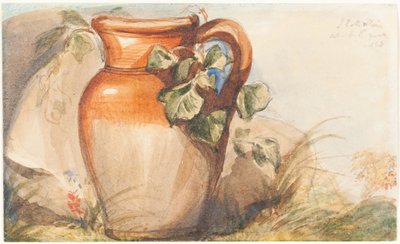 Estudo de um jarro de cerâmica [anverso] de John Everett Millais