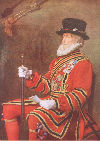 O Yeoman da Guarda, da My Magazine, pub.1922 de John Everett Millais