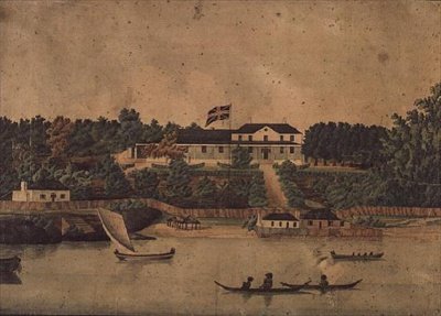 First Government House, Sydney, c.1807 (aquarela) de John Eyre