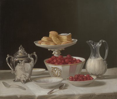 Sobremesa Ainda Vida, 1855 de John F. Francis