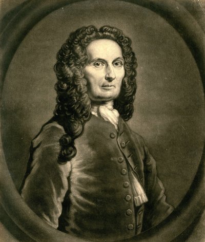 Retrato do matemático francês Abraham de Moivre 1667-1754, 1736 de John Faber