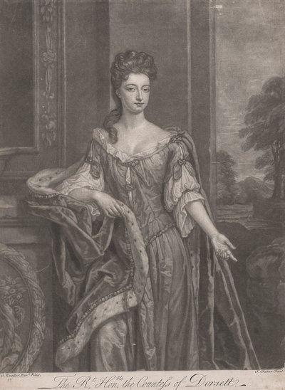 As belezas de Hampton Court: A Meritíssima Senhora Maria, Condessa de Dorset de John Faber the younger