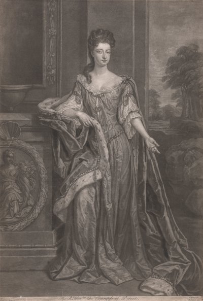 As belezas de Hampton Court: A Meritíssima Senhora Maria, Condessa de Dorset de John Faber the younger