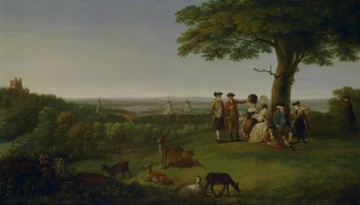 One Tree Hill, Greenwich, com Londres na Distância de John Feary