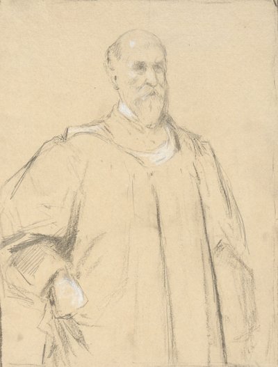 Juiz Wayland, estudo para uma pintura em Yale de John Ferguson Weir