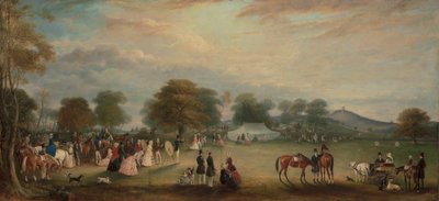Reunião sobre tiro com arco no Parque Bradgate, Leicestershire de John Ferneley