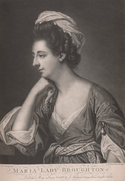 Maria, Lady Bronghton (d. 1785) de John Finlayson