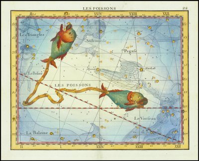1776 - John Flamsteed - Les Poissons (Peixes) de John Flamsteed