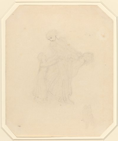 Adulto e duas crianças de John Flaxman