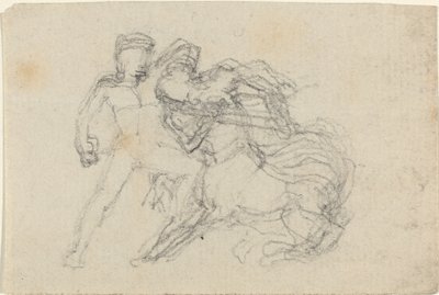 Batalha entre o homem e o centauro de John Flaxman