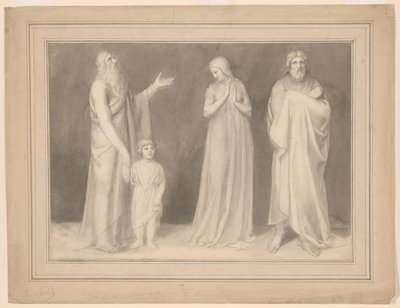 Ana apresenta Samuel a Eli de John Flaxman