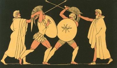 Hector e Ajax separados pelos Arautos de John Flaxman